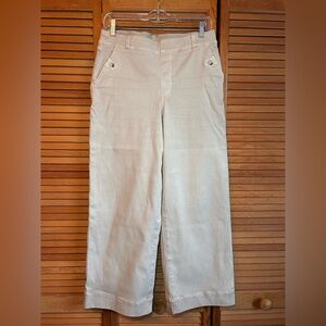 Spanx Stretch Twill Cropped Wide Leg Pants women’s size Large